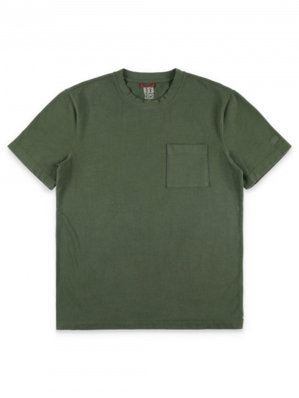 Topo Designs Dirt Pocket Tee in Olive Green | Size XL